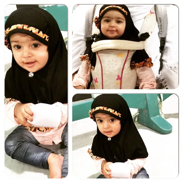 Aairah saat berhijab, cantik kan? @Instagram/shaheernawaz