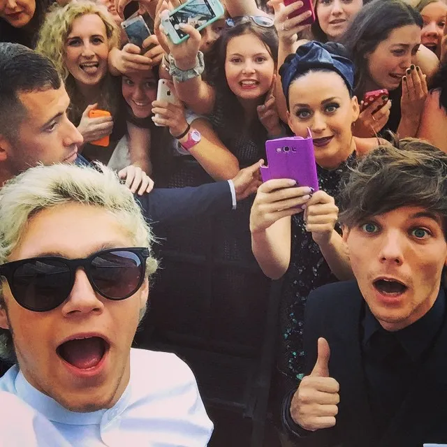One Direction dan Katy Perry. @instagram.com/niallhoran