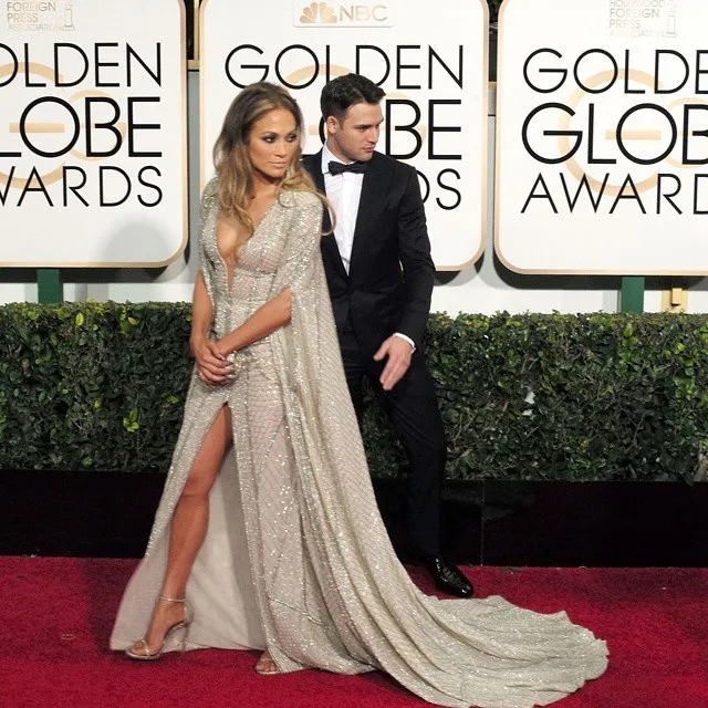 Jennifer Lopez dan Ryan Guzman bersama dalam Golden Globes © Instagram/ryanaticz