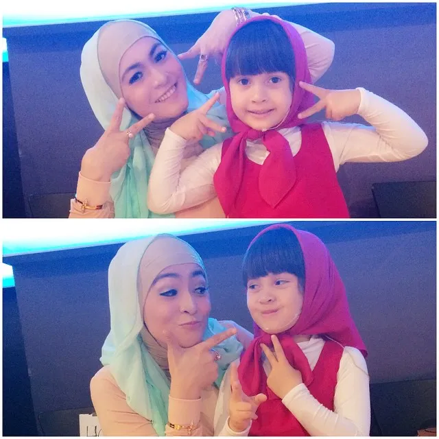 Masha berpose bareng istri Uya Kuya, Astrid / © Instagram