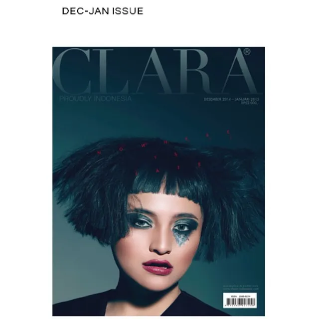 Caca di photo shoot untuk cover sebuah majalah. / Marshanda Official Instahram