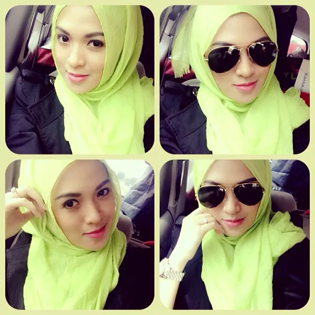 Mantan vokalis Ecoutez, Delia memutuskan untuk sepenuhnya berhijab. ©instagram.com/deliaseptianti