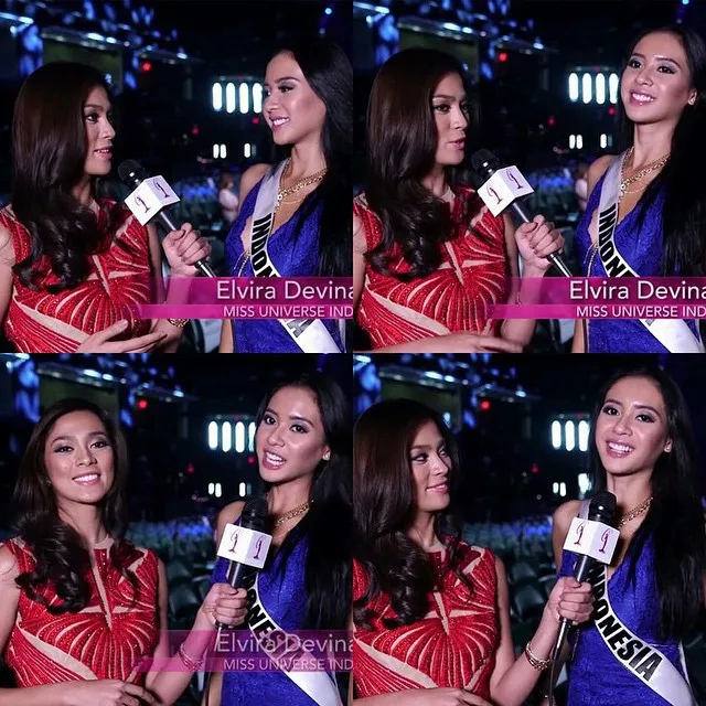 Indonesia berhasil masuk 15 besar Miss Universe 2014. ©instagram.com/elviraelph