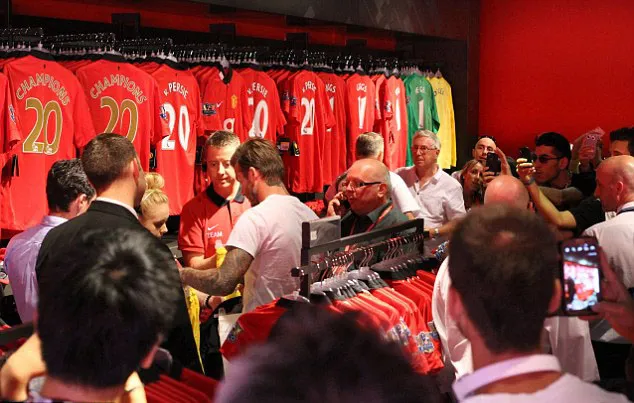 Beckham reuni di Old Trafford. @dailymail.co.uk