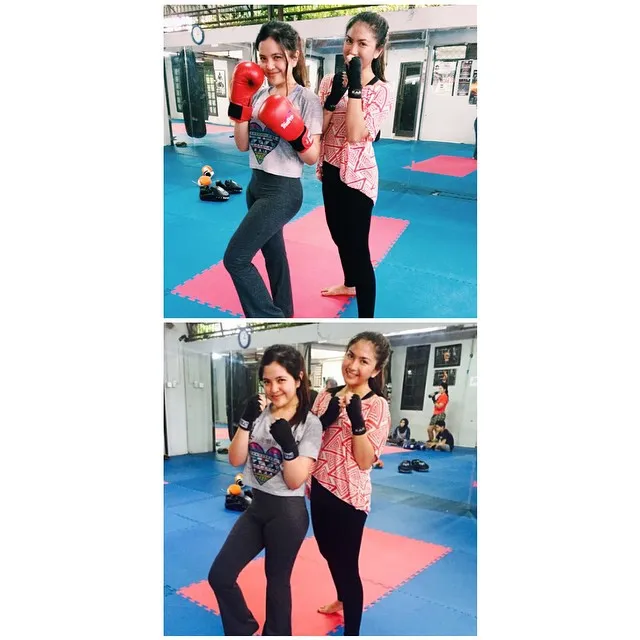 Duel pipi chubby Tasya Kamila dan Jessica Mila © Instagram®/Tasya Kamila