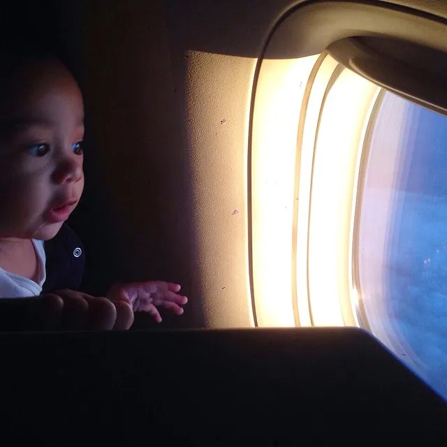 Ekspresi Teuku Adam yang sangat lucu © Instagram/Shireen Sungkar