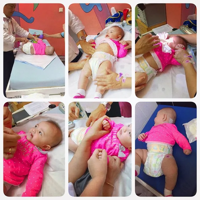 Aksi baby Arsy saat imunisasi © Instagram/Ashanty