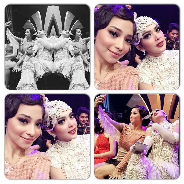 Syahrini dan Nikita Willy adu cantik © Instagram/Syahrini