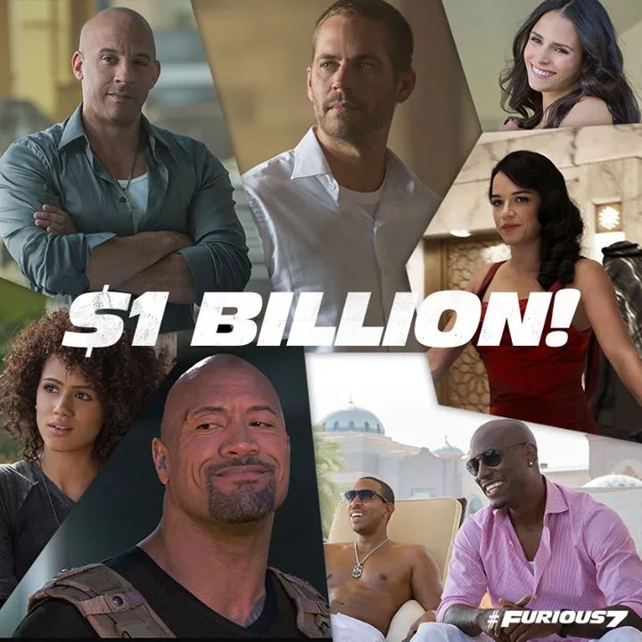 Ekspresi kegembiraan para pemain dan kru film FURIOUS 7/©facebook.com/fastandfurious