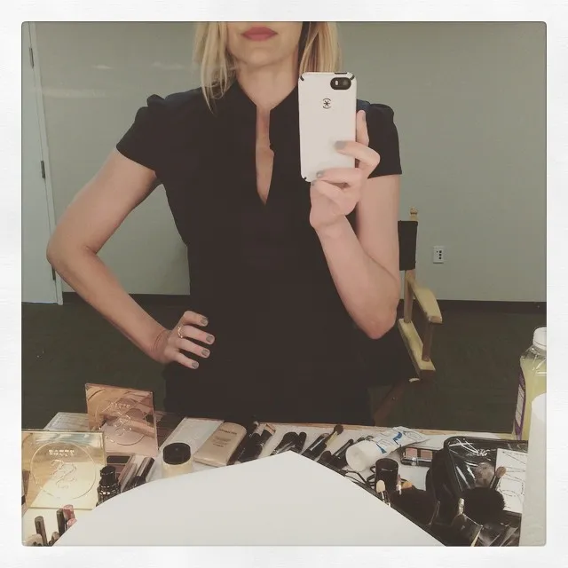 Foto yang diunggah Leslie Bibb di lokasi syuting CIVIL WAR © Instagram