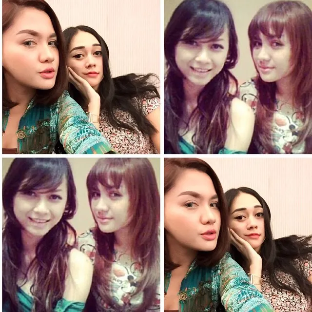 Vicky Shu dan Aura Kasih terlihat cantik © Instagram/Aura Kasih