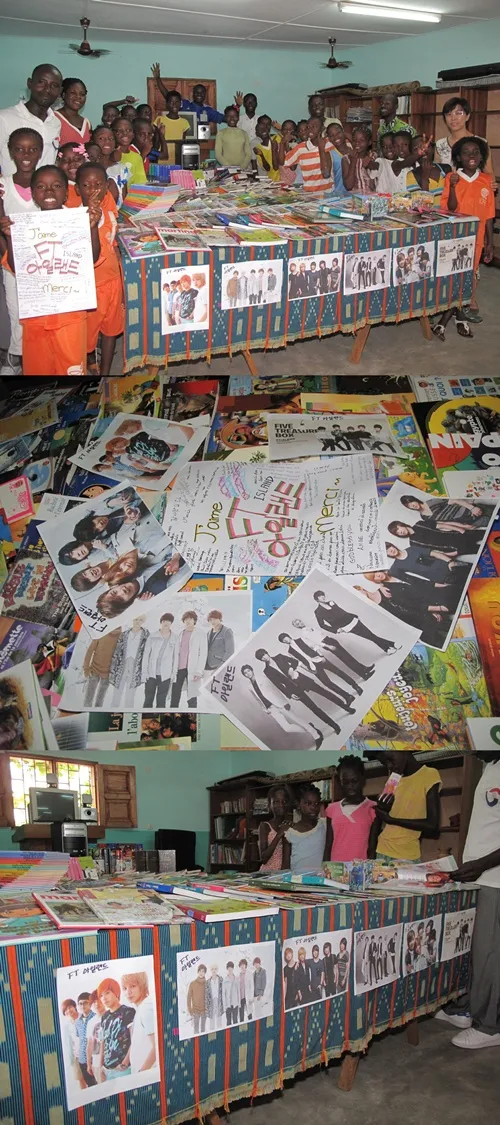 Menyumbangkan buku dan komputer, bukti kepedulian FT Island dan penggemar ©soompi.com