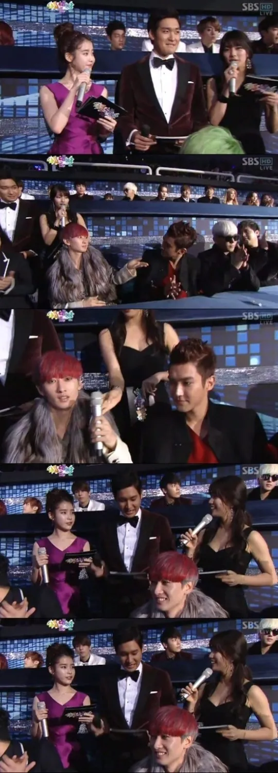 IU dan Eunhyuk tampak canggung?