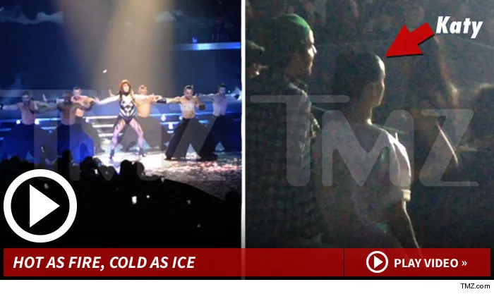 Katy Perry bosan dengan konser Britney Spears. @tmz
