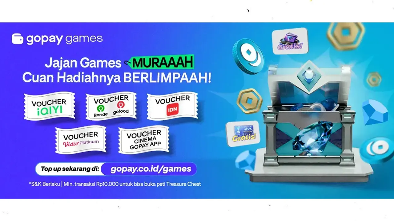 Top up game-game favorit dengan GoPay Games