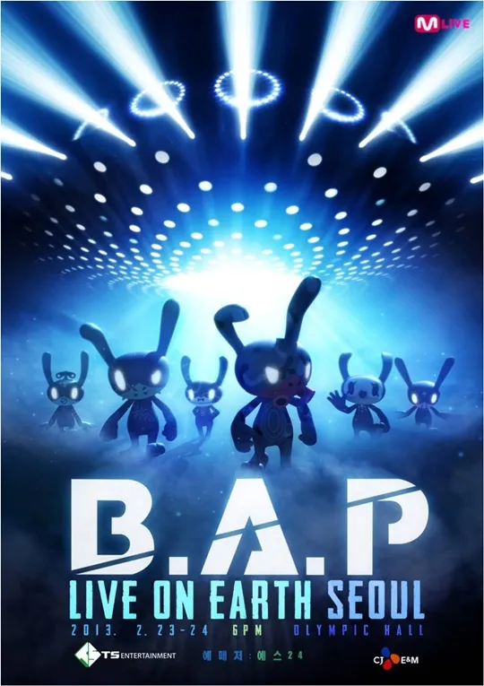Poster resmi konser tunggal B.A.P di Seoul
