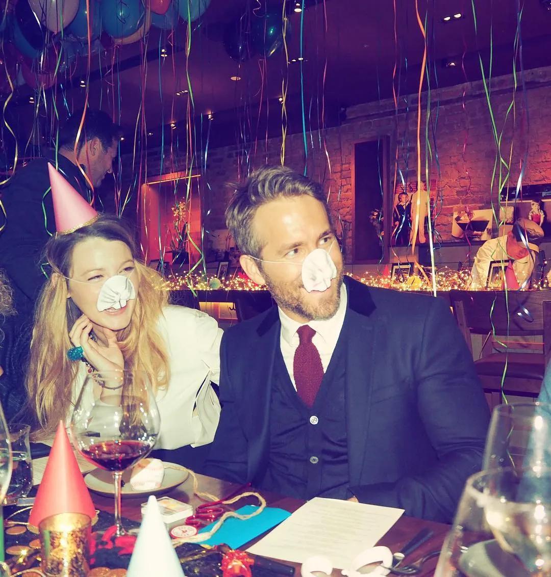 Suasana pesta ultah Ryan Reynolds © Instagram.com/vancityreynolds