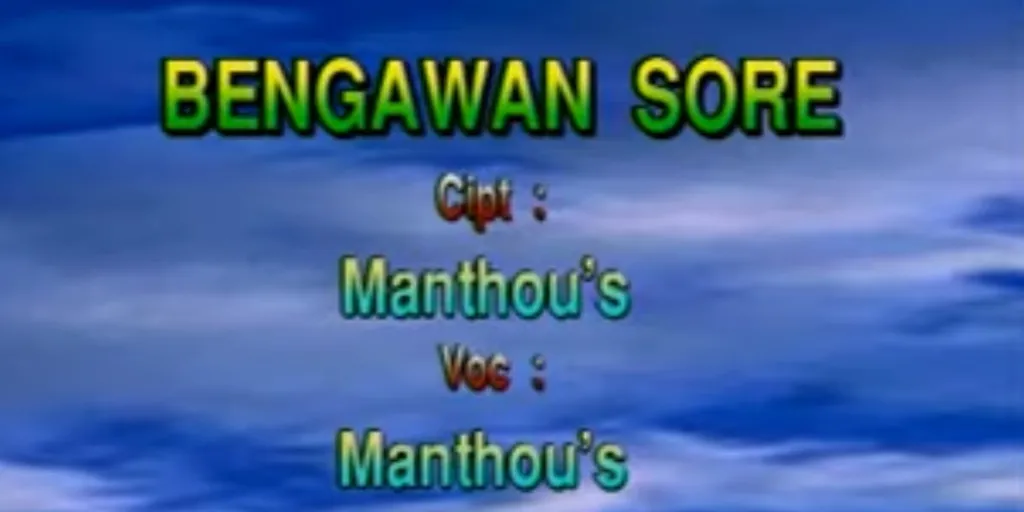 Manthous - Bengawan Sore