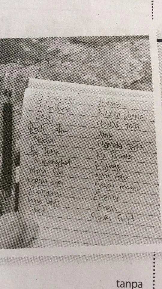 Begini catatan yang dibuat Mbah Sarno untuk memotivasi cucunya agar jadi orang sukses © Facebook.com/Elita Ovina