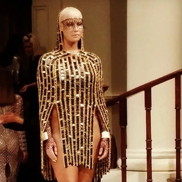 Amber Rose tak gunakan celana dalam di New York Fashion Week © Instagram/Amber Rose 