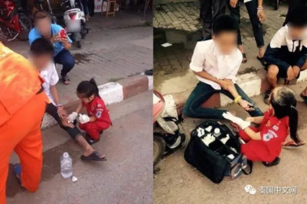 Katoon, malaikat kecil dari Thailand yang menjadi sukarelawan sejak berusia 2 tahun © Facebook.com/CGTN