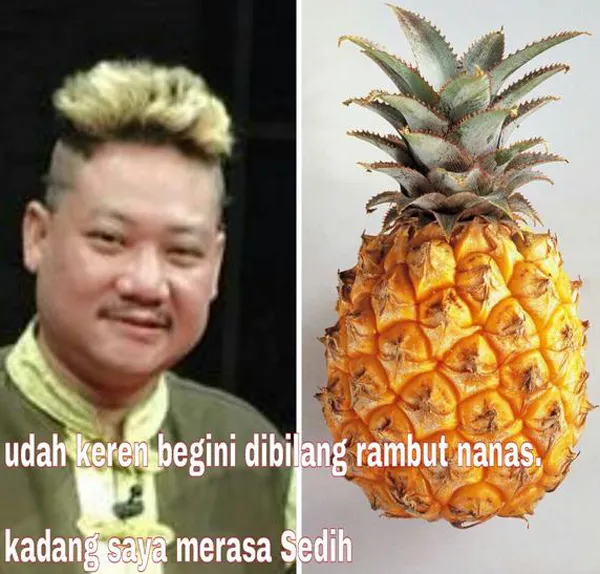 Rambut Ki Kusumo juga jadi meme © Twitter