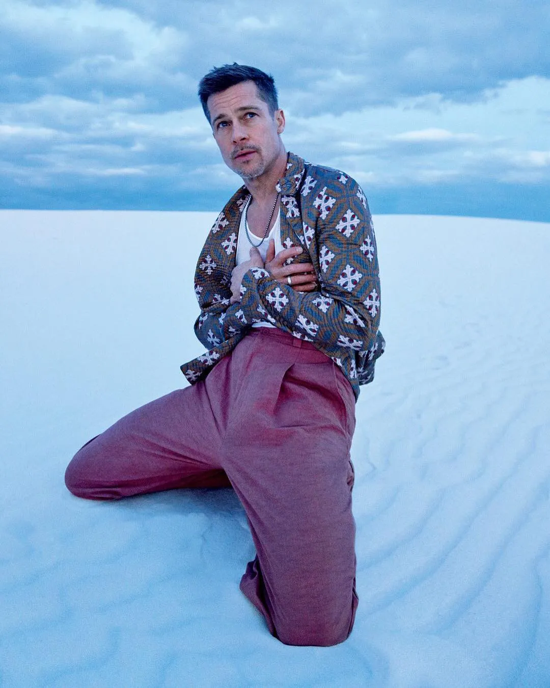 Brad Pitt terlihat lebih kurus © Instagram.com/gqstyles