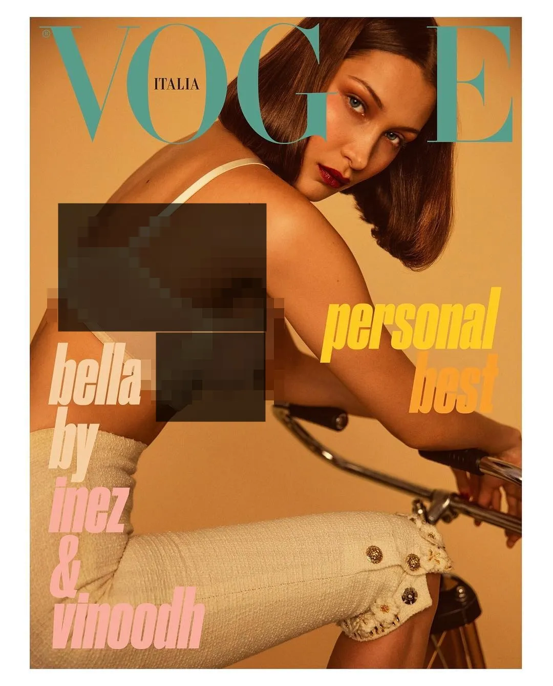 Bella Hadid ditunjuk sebagai cover Vogue Italia © Vogue Italia