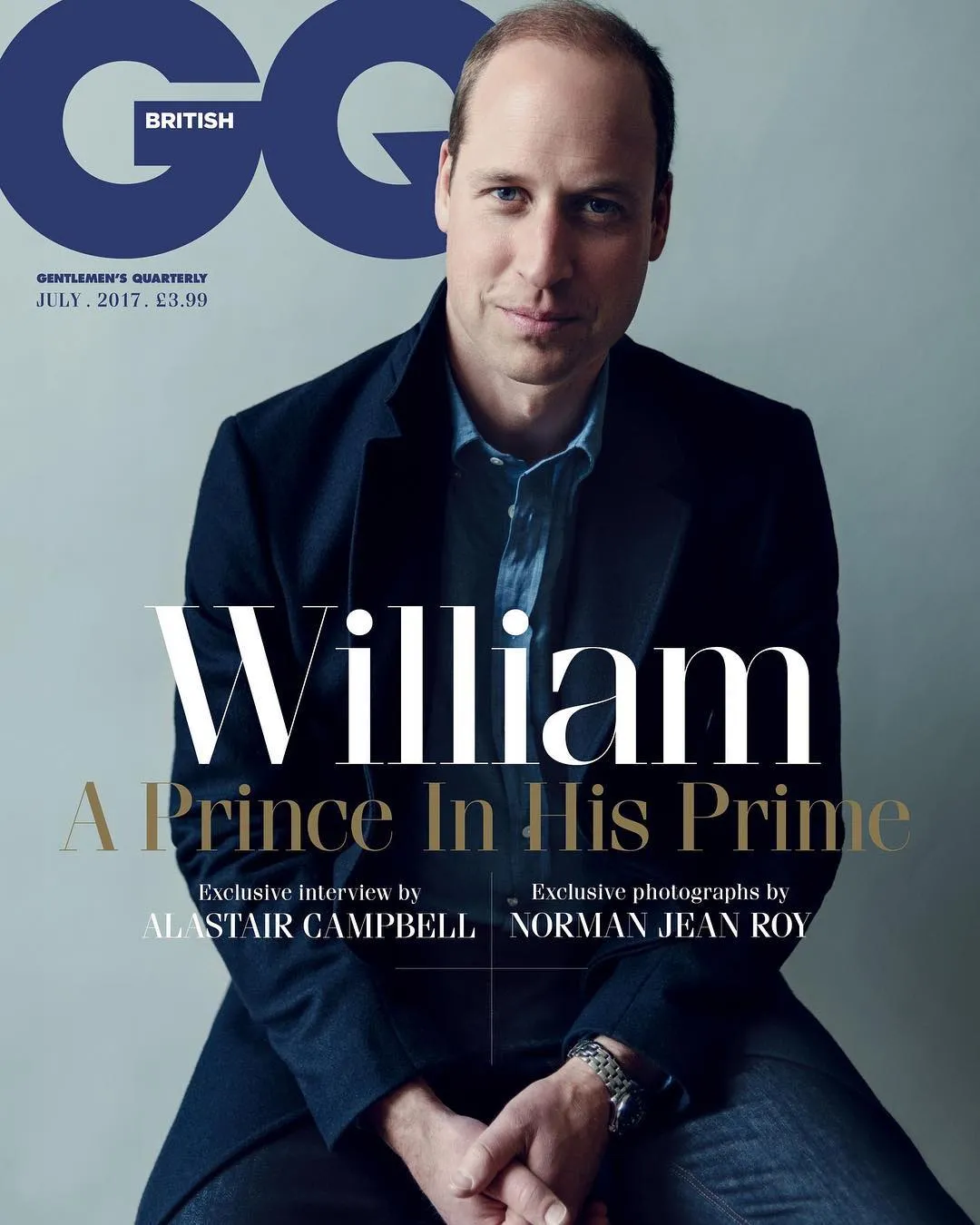Pangeran William jadi cover GQ © GQ British