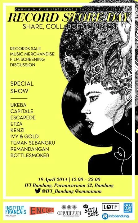 Flyer Record Store Day di Bandung