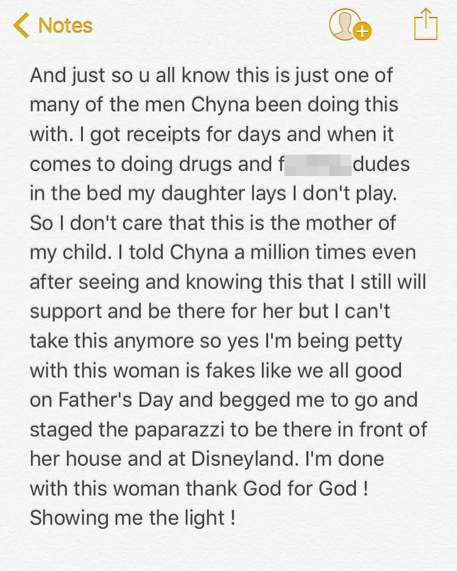 Rob Kardashian merasa muak dengan Blac © Instagram.com/robkardashian