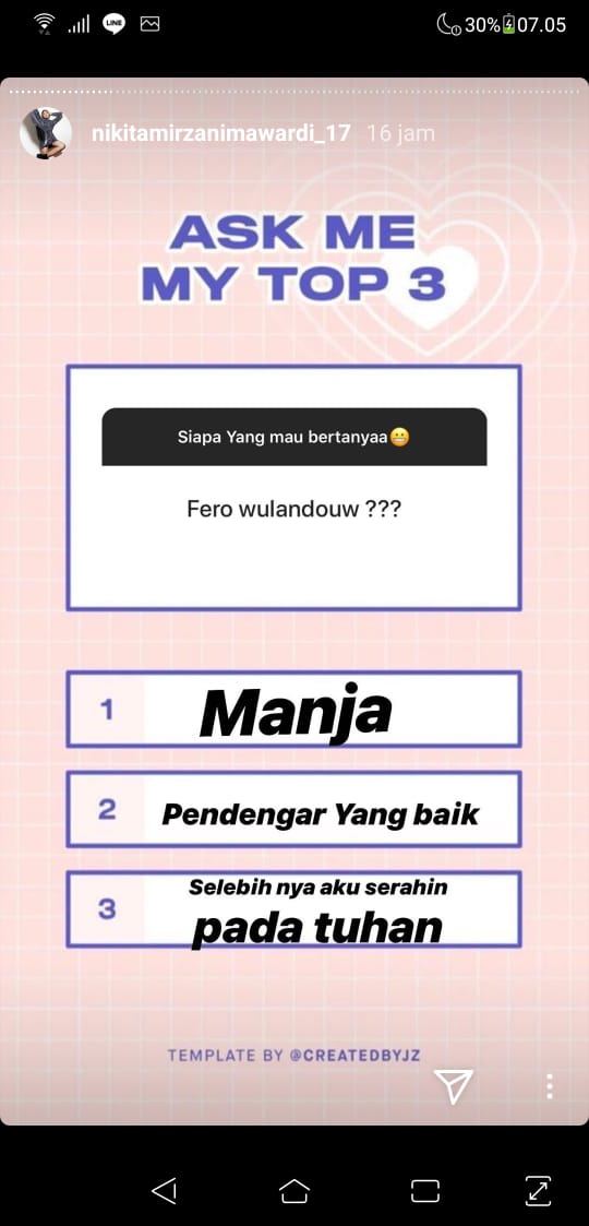 About Fero (credit: Instagram/nikitamirzanimawardi_17)