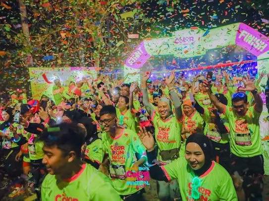 Bank Raya Color Run Night Festival 2024 Jakarta