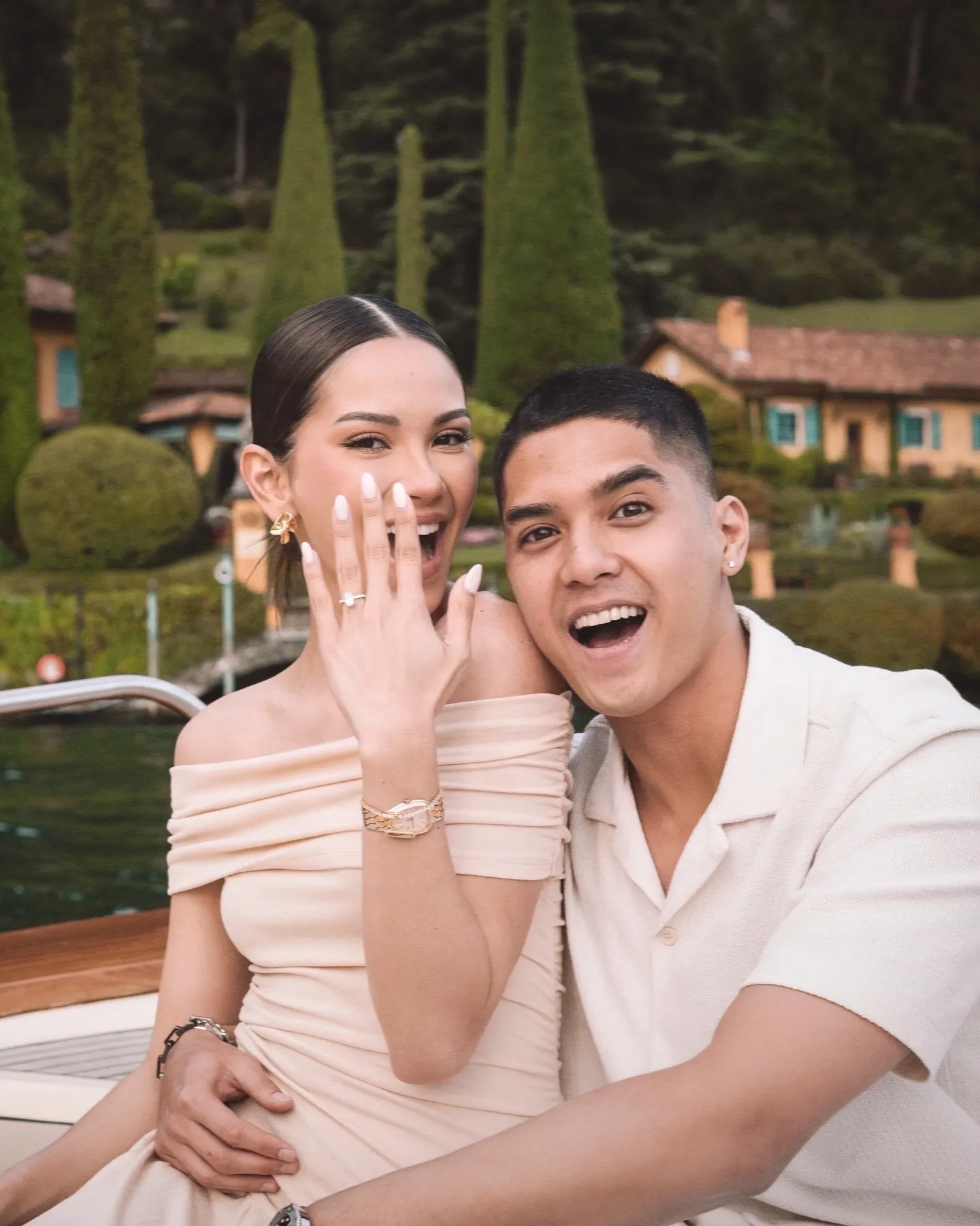 Momen Al Ghazali melamar Alyssa Daguise (credit: Instagram.com/alghazali7/)