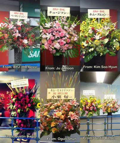 kim hyun joong flower justin bieber