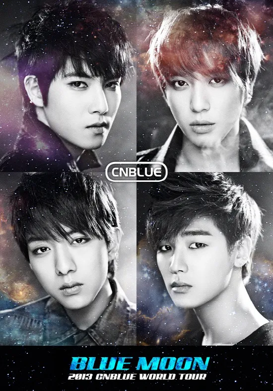 Poster konser BLUE MOON 2013, CN Blue tampak memukau ©allkpop.com