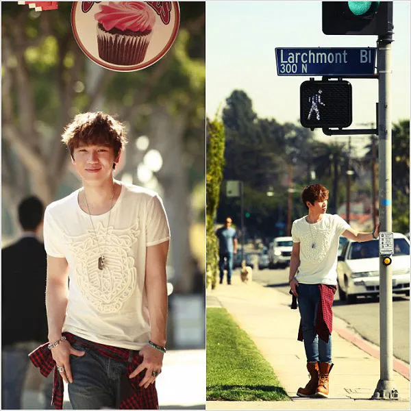 Foto-foto keren K.Will saat berada di Los Angeles ©allkpop.com