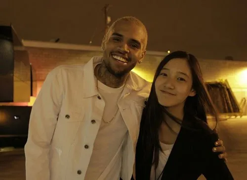Chris Brown - Dani T-Ara ©allkpop.com