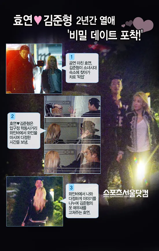 Hyoyeon Girls Generation saat kencan bersama Kim Jun Hyung @sportseoul.com