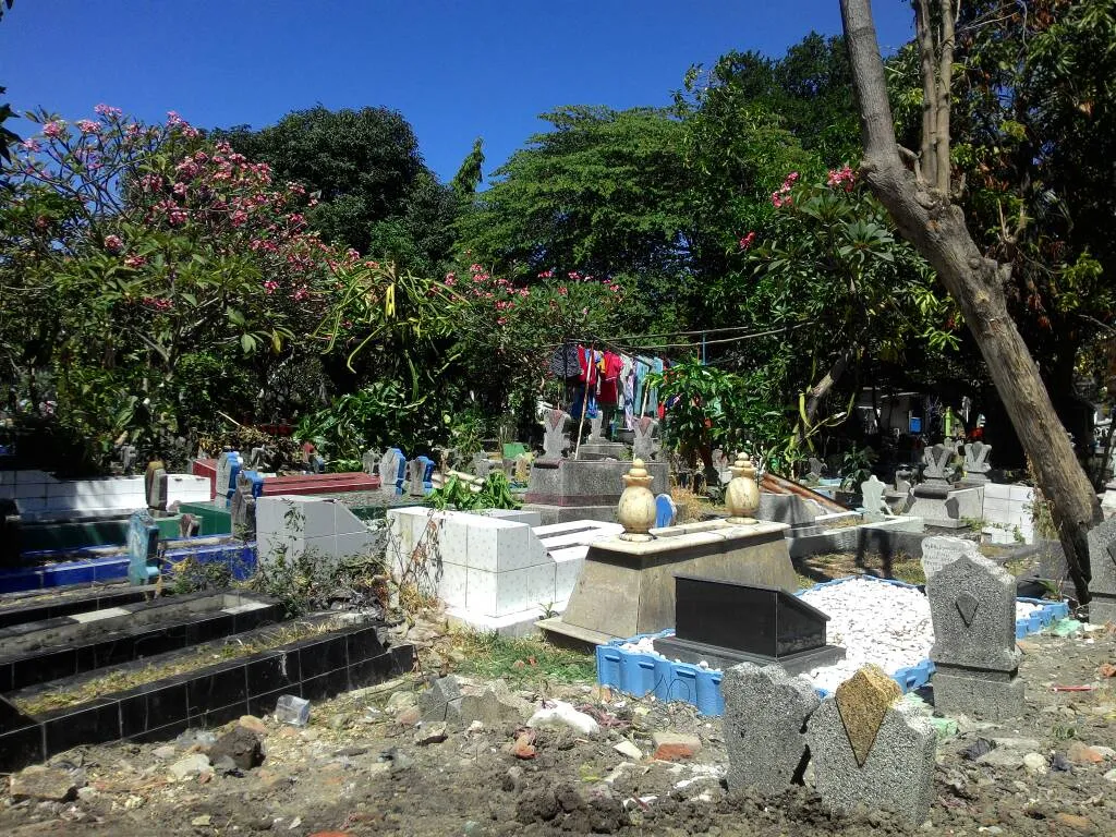 Suasana TPU tempat Iwan Ndut dimakamkan / KapanLagi® - Natanael Sepaya