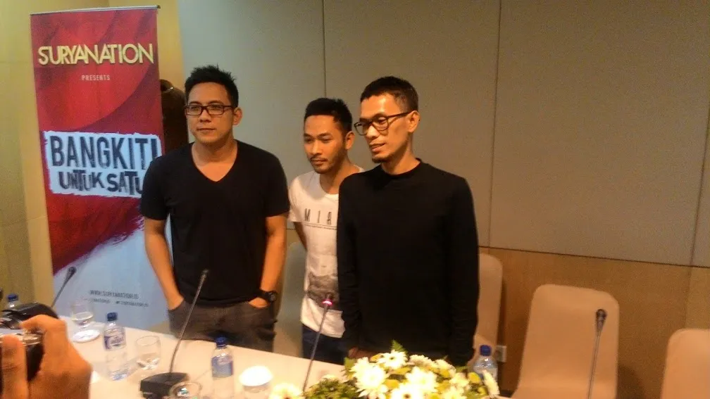 Uki dan David NOAH gelar konferensi pers © KapanLagi.com®/Nadia Adibie