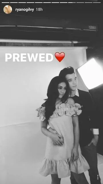 Screencaps proses foto prewedding Stefan William dan Celine Evangelista di video instagram Ryan Ogilvy. 姆nstagram.com/ryanogilvy