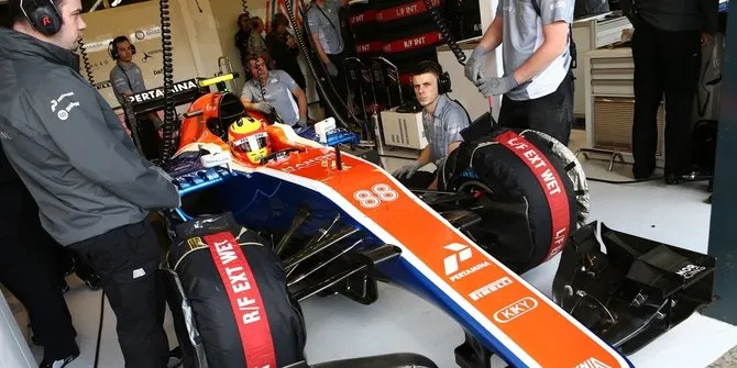 Aksi Rio saat F1 di dalam mobil Manor Racing © via Merdeka