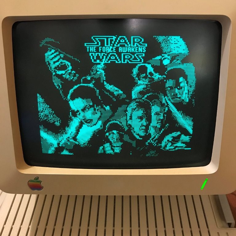 Trailer Star Wars di komputer jadul