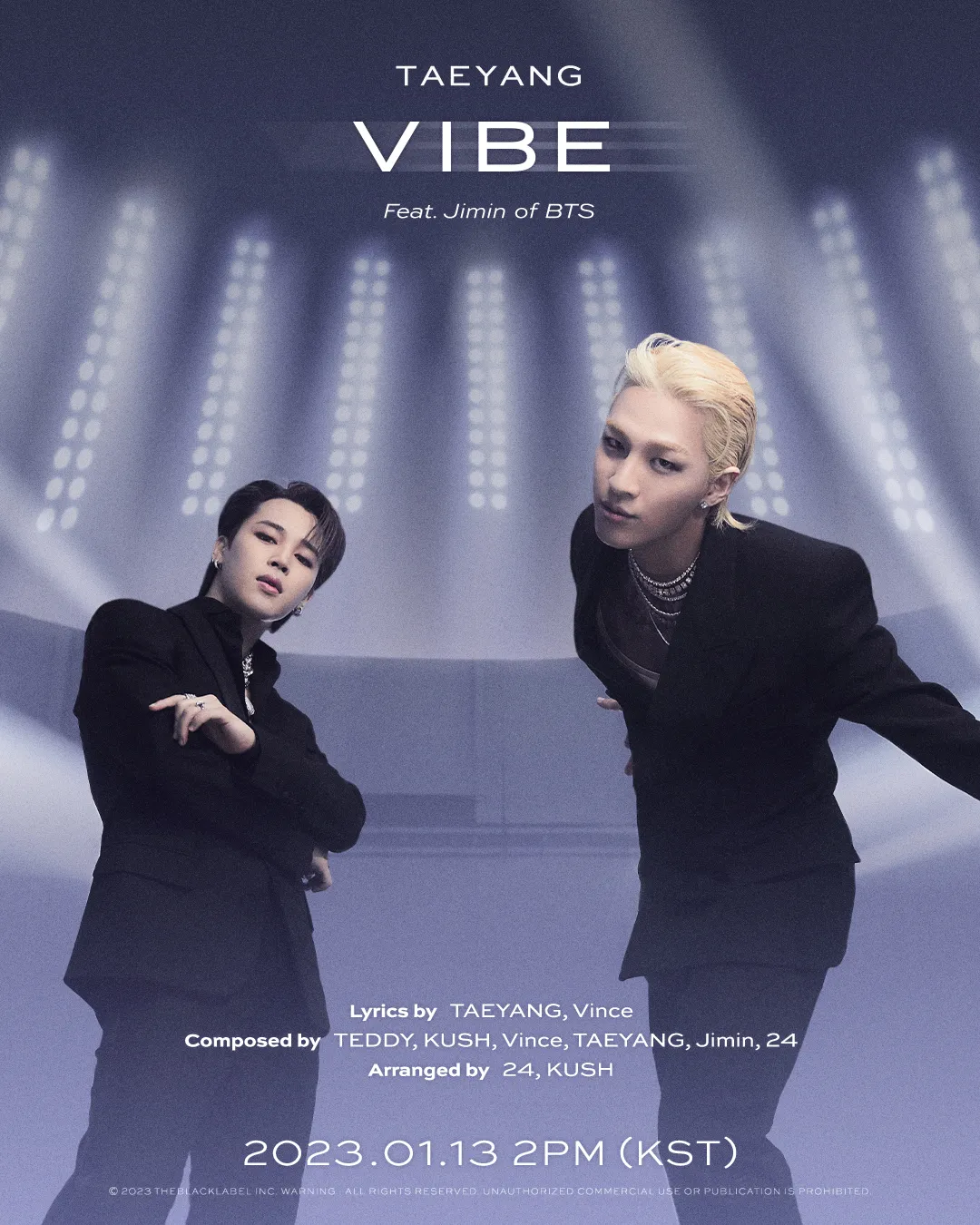 TAEYANG menggandeng JIMIN BTS untuk comebacknya. credit: THEBLACKLABEL
