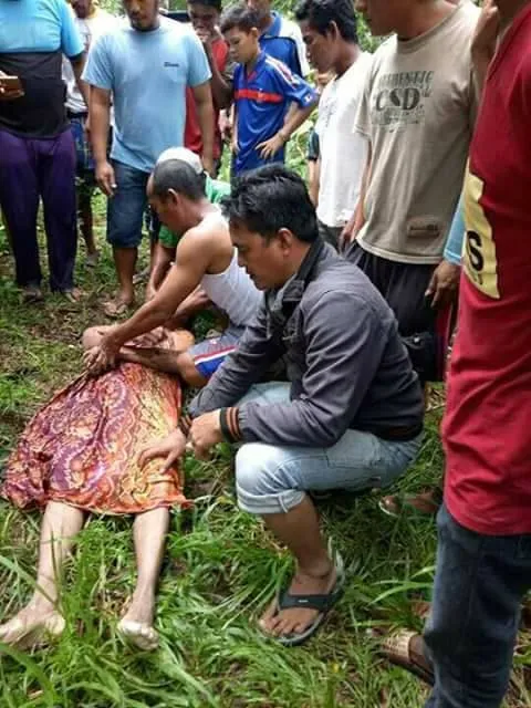 Seorang pria, warga Berau diserang dan ditolong buaya sekaligus © Facebook.com/Muhammad Hamzah Brc