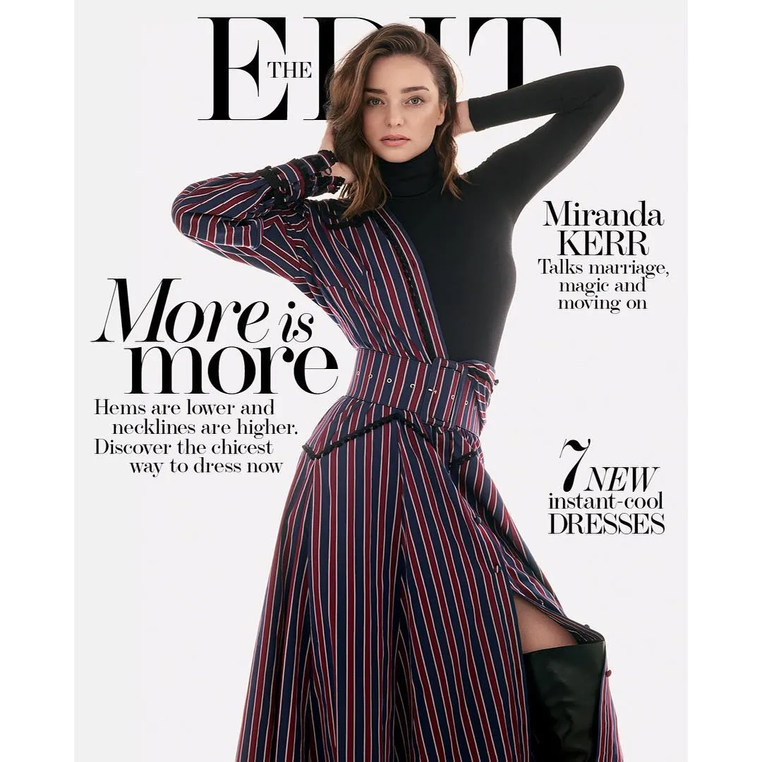 Miranda Kerr jadi cover majalah The Edit @ Instagram.com/mirandakerr