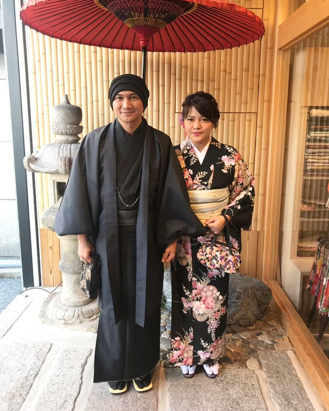 Anji dan Wina pakai Yukata, cocok? / Credit: @winatalia