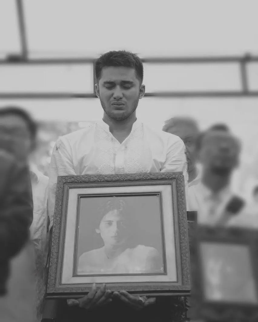 Putra Sys NS masih berduka atas kepergian almarhum. cr: instagram.com/sabdaahessa