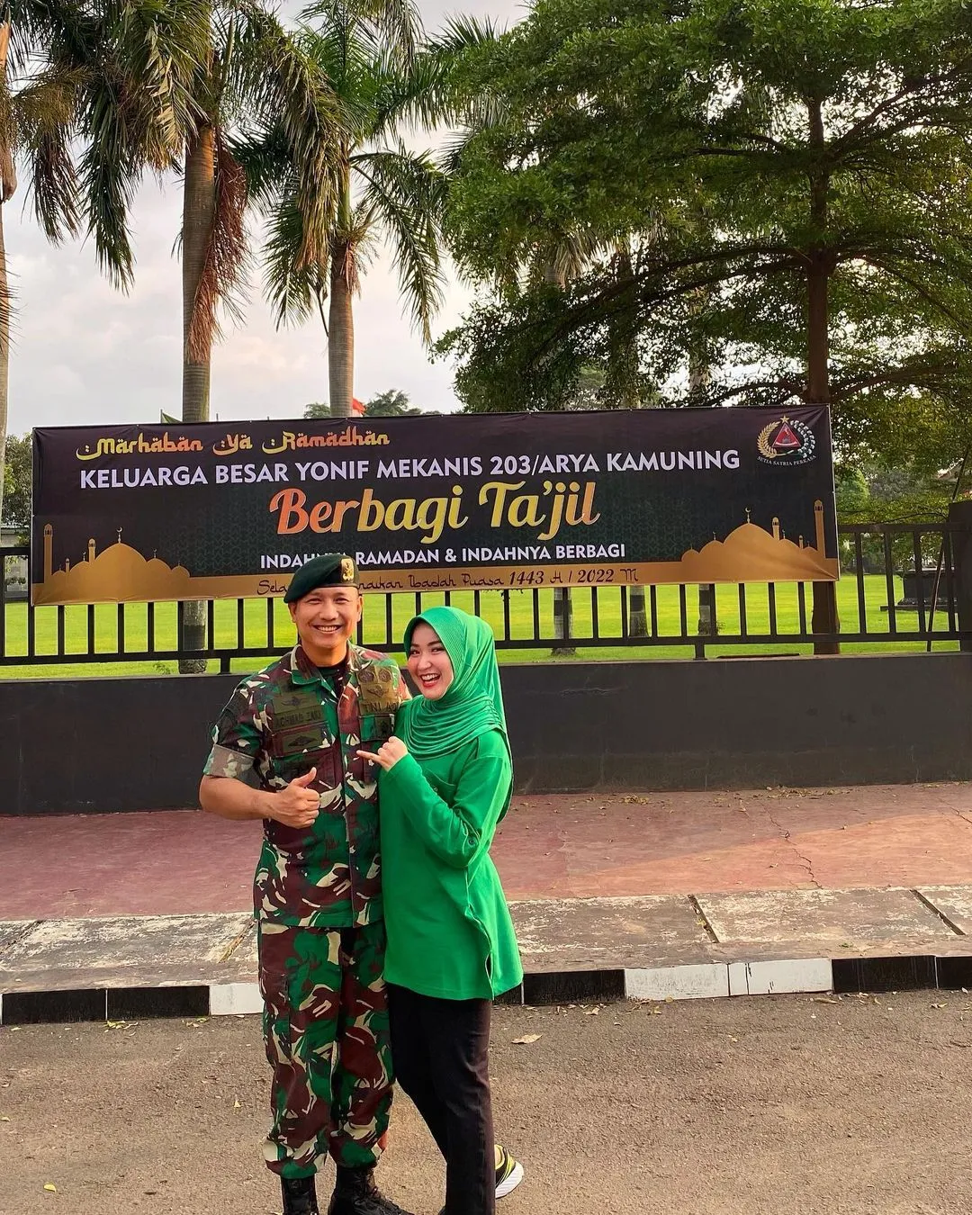 Potret Winda Khair yang Kini Jadi Ibu Persit (Credit: Instagram/windakhair)